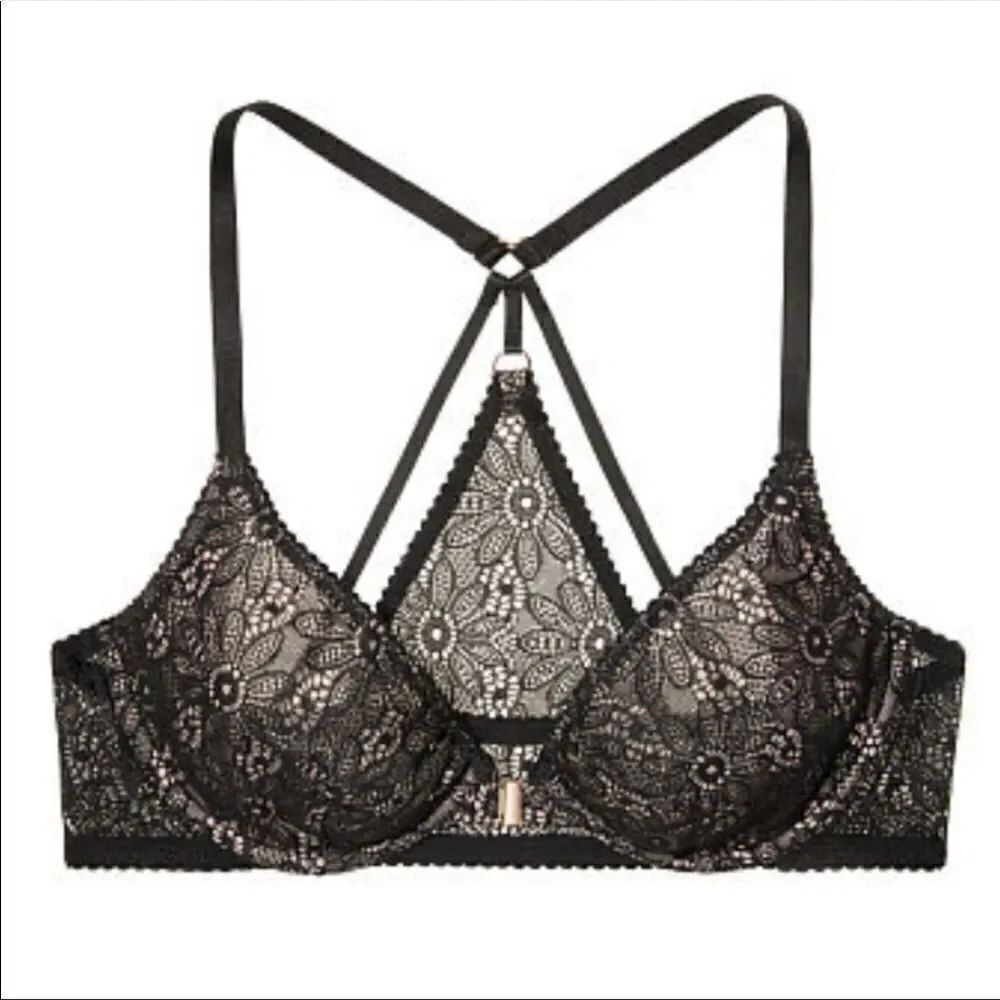 Victoria’s Secret sexy unlined plunge racer bra